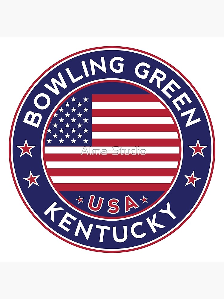 Bowling Green Kentucky Poster By Alma Studio Redbubble   Flat,750x,075,f Pad,750x1000,f8f8f8 