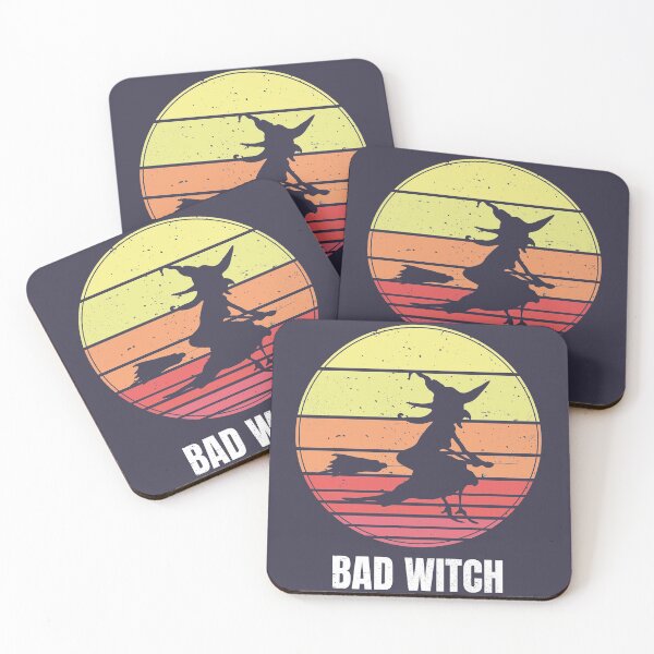 Item preview, Bad Witch Vintage Sunset Retro designed and sold by faudeltn.