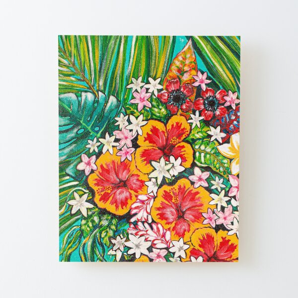 Alternative Tribute to Melanin #1- Flowers only Wood Mounted Print