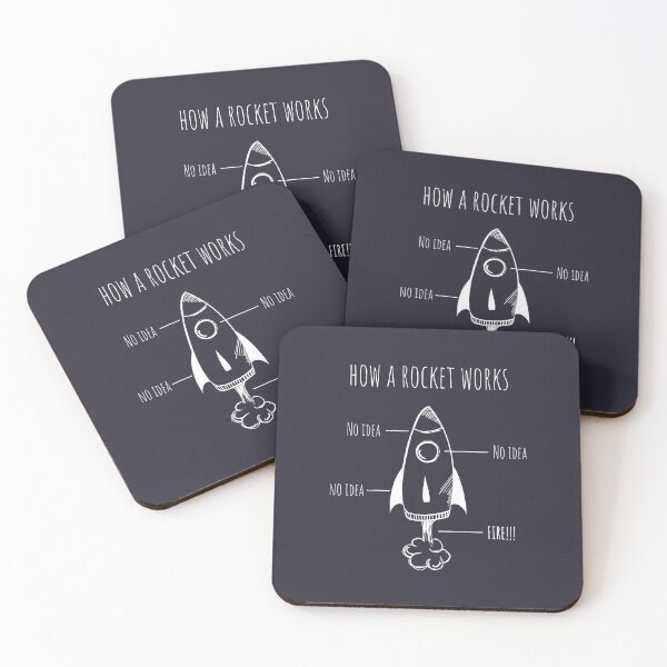 Item preview, How a rocket works | Funny Science Jokes designed and sold by Cat N' Doodles.