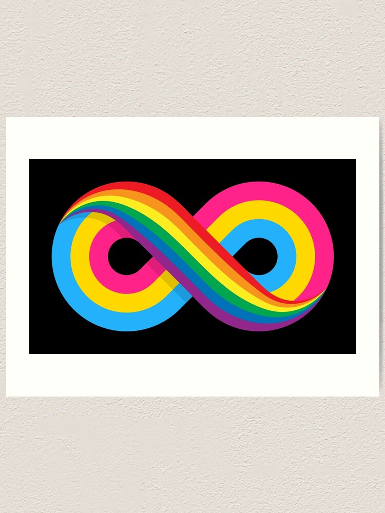 Pansexual Pride Lgbt Rainbow Infinity Symbol Art Print By Bunnyprincedegn Redbubble 6664