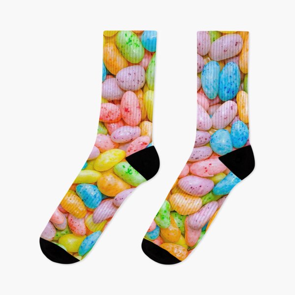 Item preview, Light Pastel Speckled Jelly Bean Candies Photo Pattern designed and sold by patternsoup.