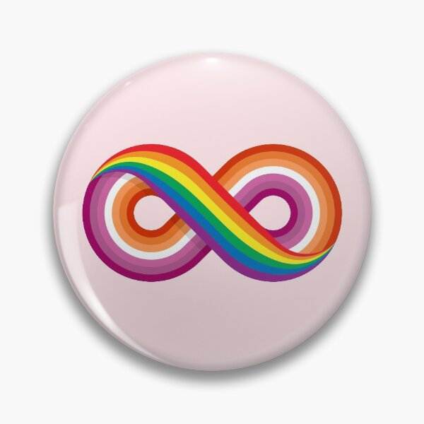 Item preview, Lesbian Pride Rainbow Infinity Symbol LGBT designed and sold by BunnyPrinceDegn.