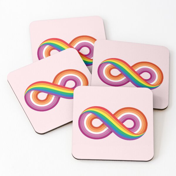 Item preview, Lesbian Pride Rainbow Infinity Symbol LGBT designed and sold by BunnyPrinceDegn.