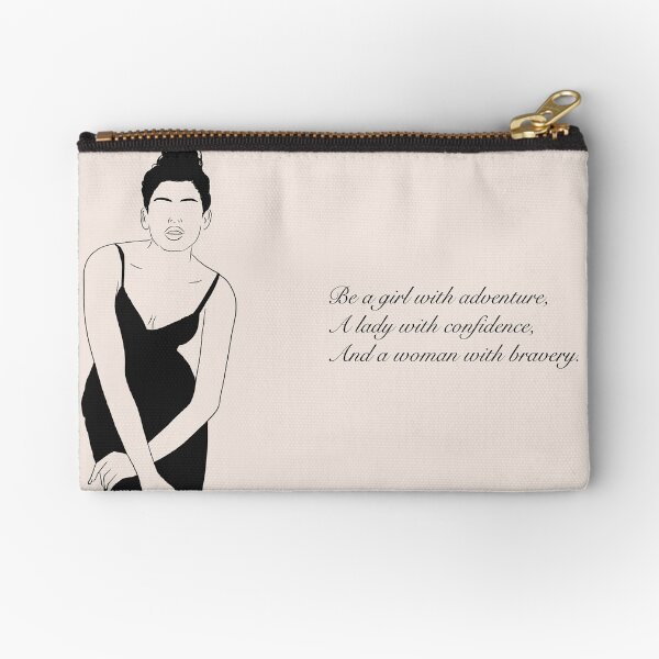 Lady with confidence Zipper Pouch