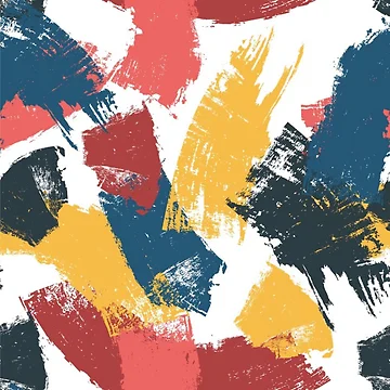 Artwork thumbnail, Colorful Brush Strokes Pattern by Ristinga