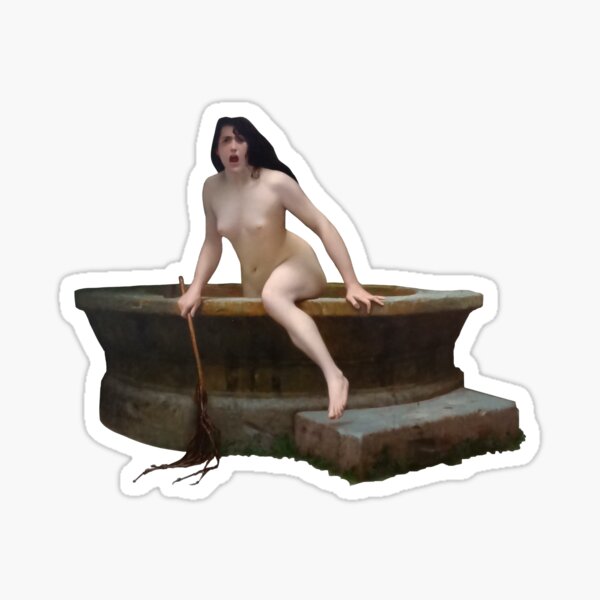 Gerome's "Truth Coming Out of Her Well to Shame Mankind" Sticker