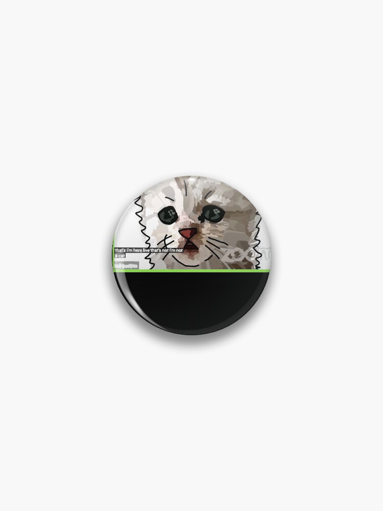 Cute Cat Soft Button Pins Sad and Cool Meme Pack Printed Icon