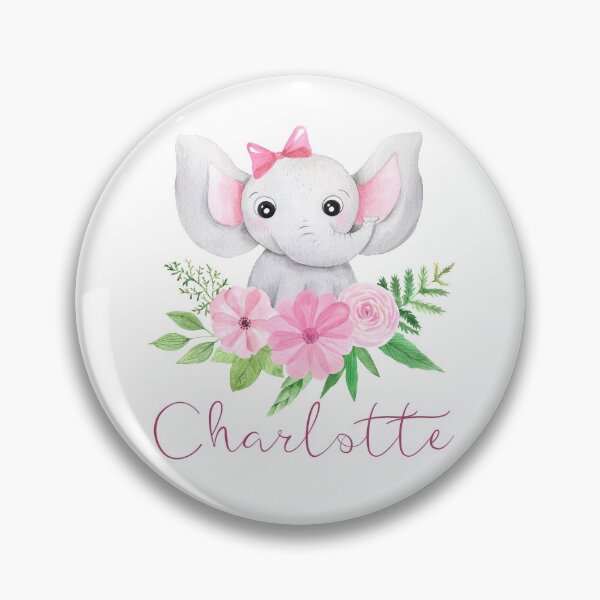 Artikelvorschau, Charlotte 'Füge deinen eigenen Namen hinzu' Lovely Elephant entworfen und verkauft von BellaNora.