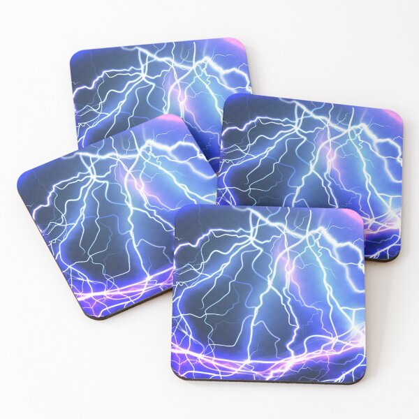 Item preview, Lightning flash and spark. lightning strikes and sparks, electrical energy on dark transparent background designed and sold by mashmosh.