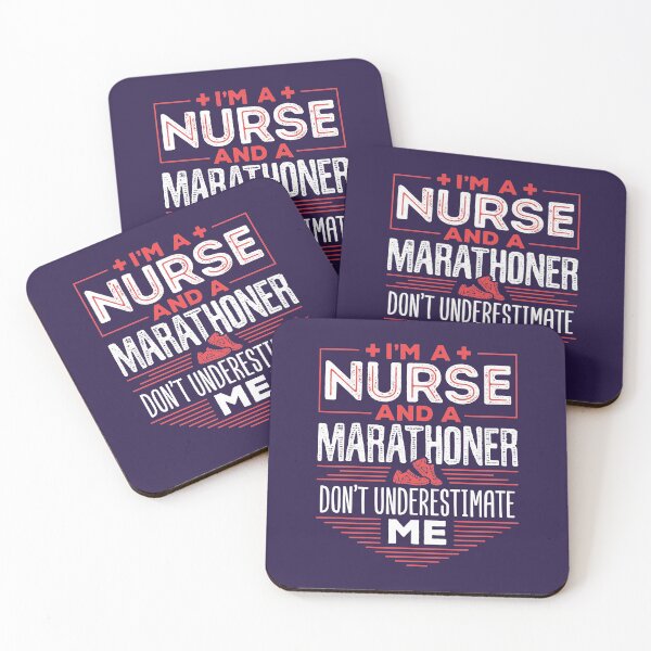 Item preview, I'm a Nurse and a Marathoner Don't Underestimate Me Marathon Runner designed and sold by jaygo.