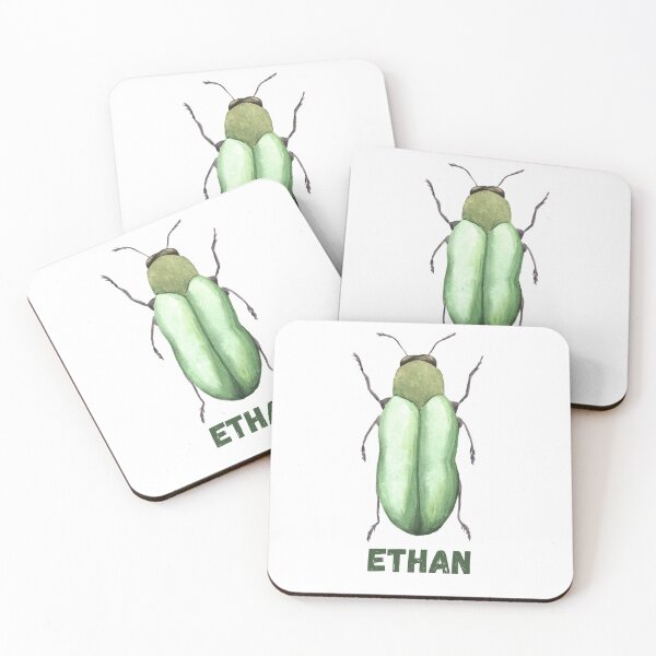 Item preview, Ethan 'Add your own name' Green Bug designed and sold by BellaNora.