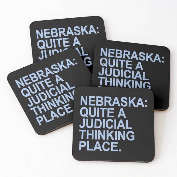 Item preview, Nebraska - Quite a Judicial Thinking Place (blue) designed and sold by Thelittlelord.