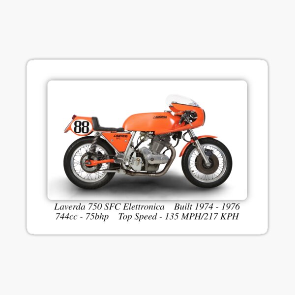 Laverda 750 SFC Elettronica Motorcycle Print or Poster Sticker