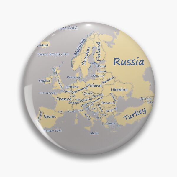 Item preview, Europe Map Graphic Printed Map Art blue background designed and sold by mashmosh.