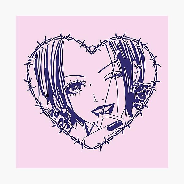 Item preview, Nana Osaki Barbed Wire Heart Spread designed and sold by thePeachPit.