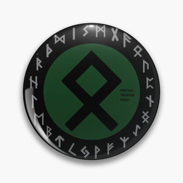 Artikelvorschau, Grünes Othala Futhark Runensymbol entworfen und verkauft von Depic Spirit.