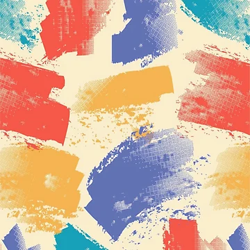 Artwork thumbnail, Funny Abstract Brush Stroke Pattern by Ristinga