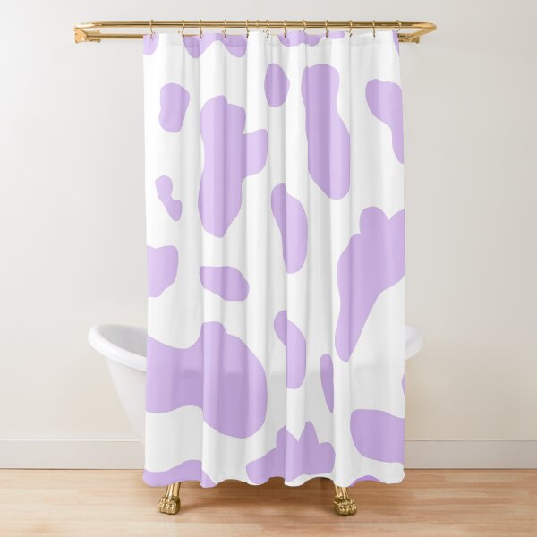 Cow Print - Purple Shower Curtain