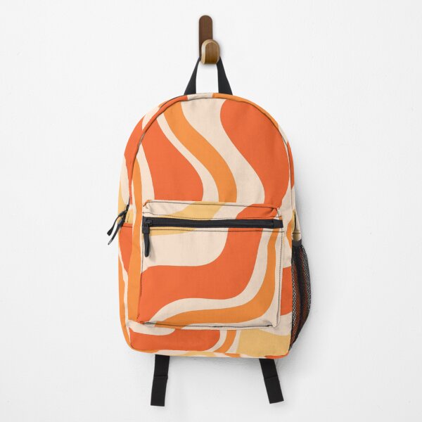 Item preview, Tangerine Liquid Swirl Retro Modern Abstract Pattern designed and sold by kierkegaard.