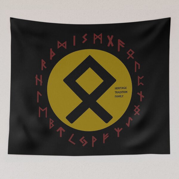 Item preview, Yellow Othala Futhark Rune Symbol designed and sold by Depic Spirit.