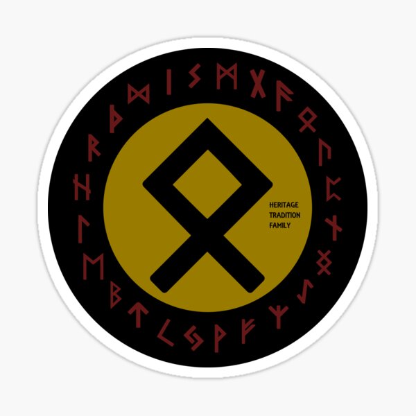 Item preview, Yellow Othala Futhark Rune Symbol designed and sold by Depic Spirit.