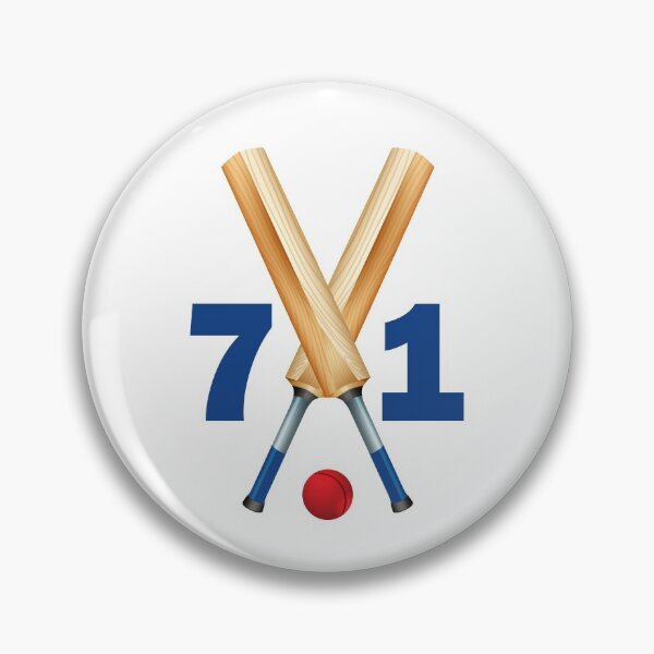 Item preview, Cricket number 71 - seventy one with bats and ball designed and sold by AllShirts21.