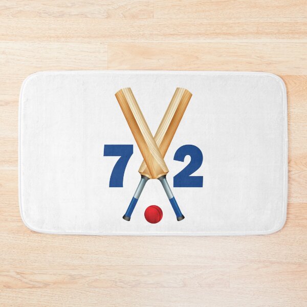 Item preview, Cricket number 72 - seventy two with bats and ball designed and sold by AllShirts21.