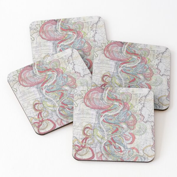 Item preview, Mississippi River Map designed and sold by redoARTstore.