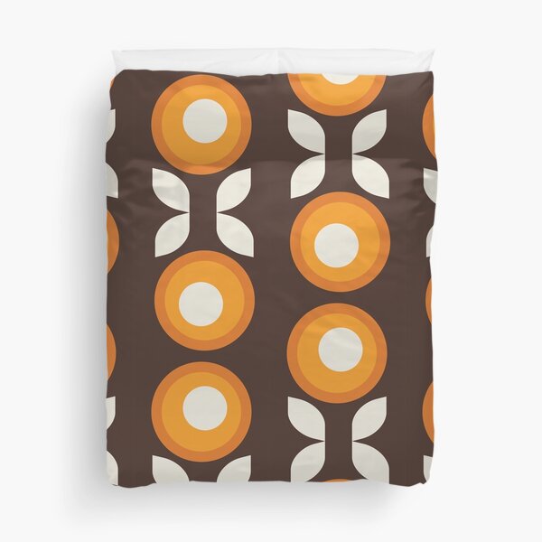 Item preview, Mid-Century Modern Flower Orange designed and sold by MonstersMashU.