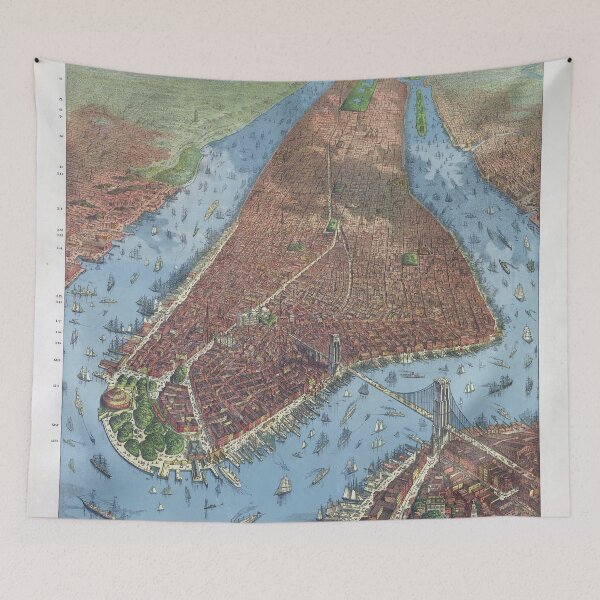 Item preview, New York Panorama Map designed and sold by redoARTstore.