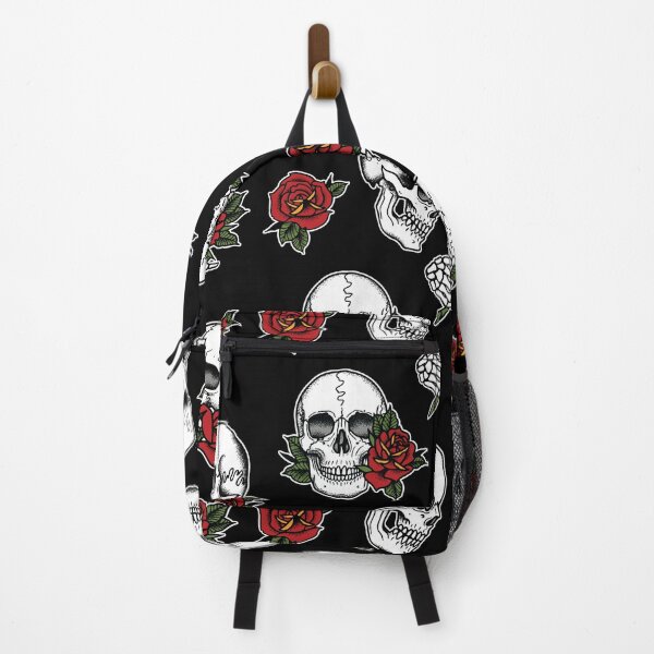 Item preview, Skulls and Roses Tattoo Pattern designed and sold by SevenRelics.