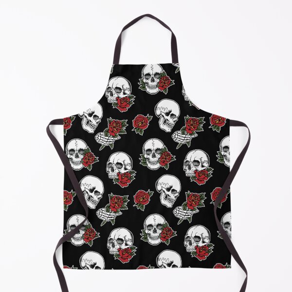 Item preview, Skulls and Roses Tattoo Pattern designed and sold by SevenRelics.