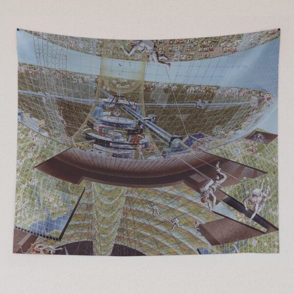 Item preview, Space Colony Illustration designed and sold by redoARTstore.