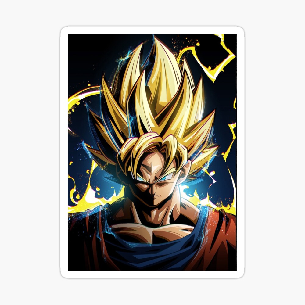 Poster Sangoku Dragon ball Z Great Saiyan KAMEHAMEHA Manga Anime Wall Art 