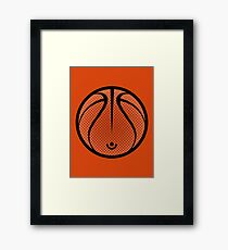Vector Basketball Framed Print