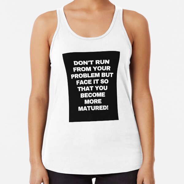 Typography Racerback Tank Top