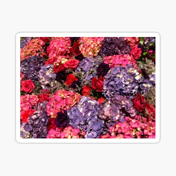 Wedding Flowers - Pinks and Purples 2 Sticker