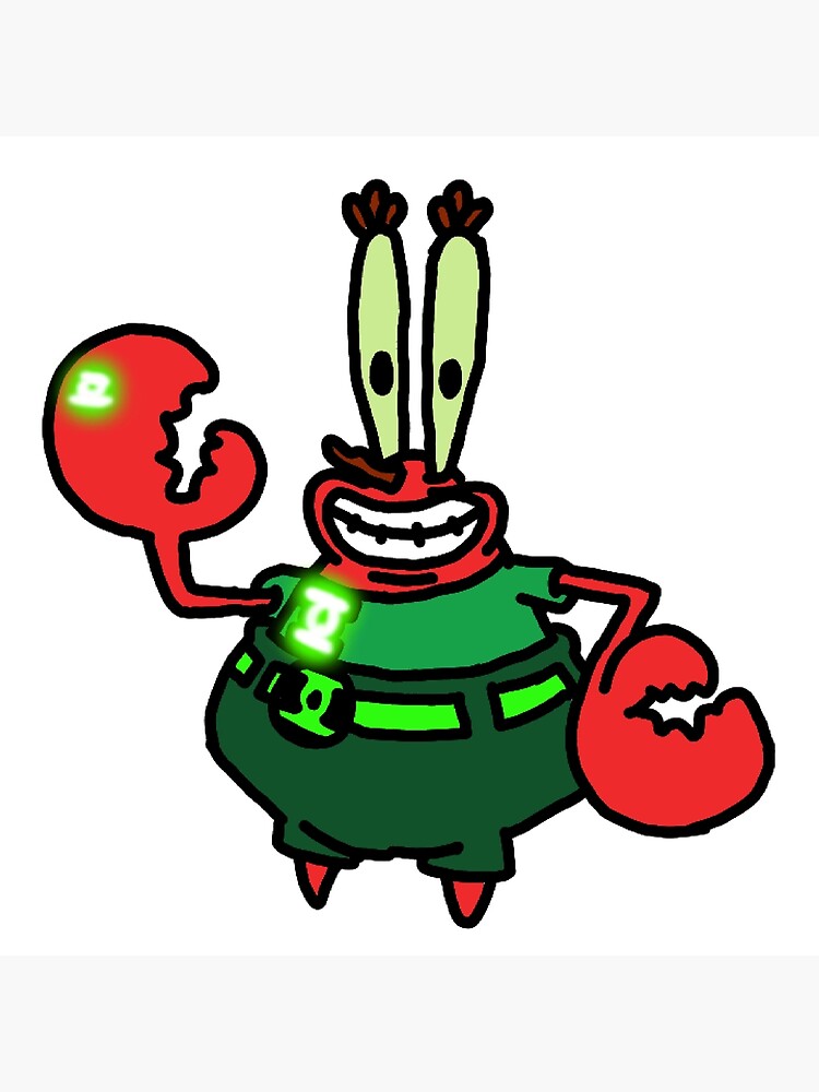 "Mr Krabs spongebob" Poster by SpartaStore Redbubble