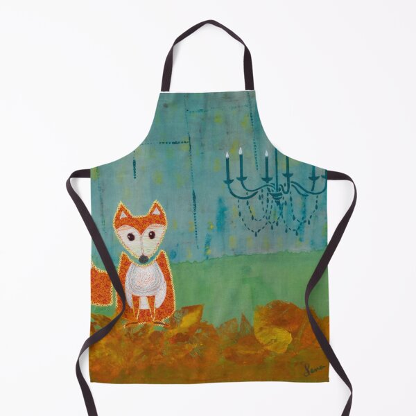 Item preview, Fox in the City Abstract Art designed and sold by Lena Cox Studio.
