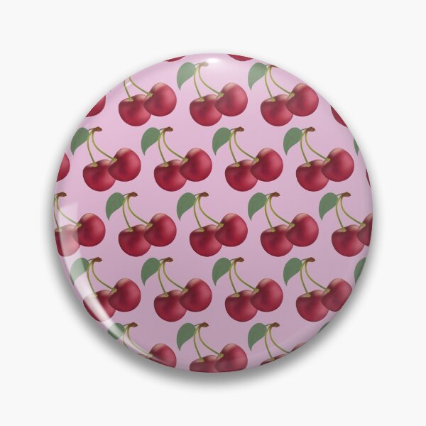 Item preview, Pattern of realistic red cherry fruits designed and sold by digoarpi.
