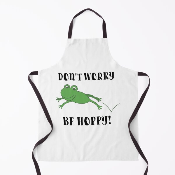 Item preview, Don't Worry Be Hoppy Frog Pun designed and sold by Thats-So-Brien.