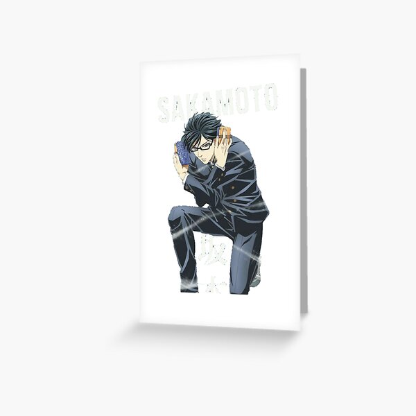 Sakamoto, Sakamoto desu ga. Sticker Greeting Card for Sale by