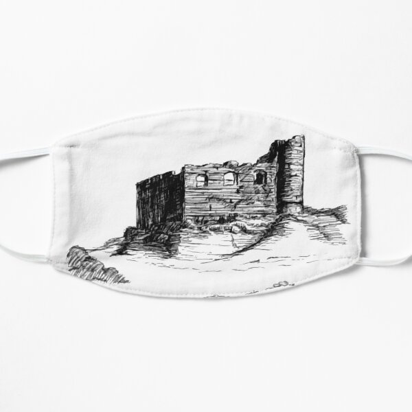 Old Stone Castle Ruins Flat Mask
