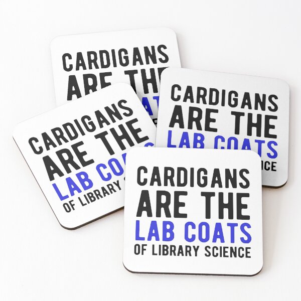 Item preview, Cardigans are the Lab Coats of Library Science designed and sold by YANovelDesigns.