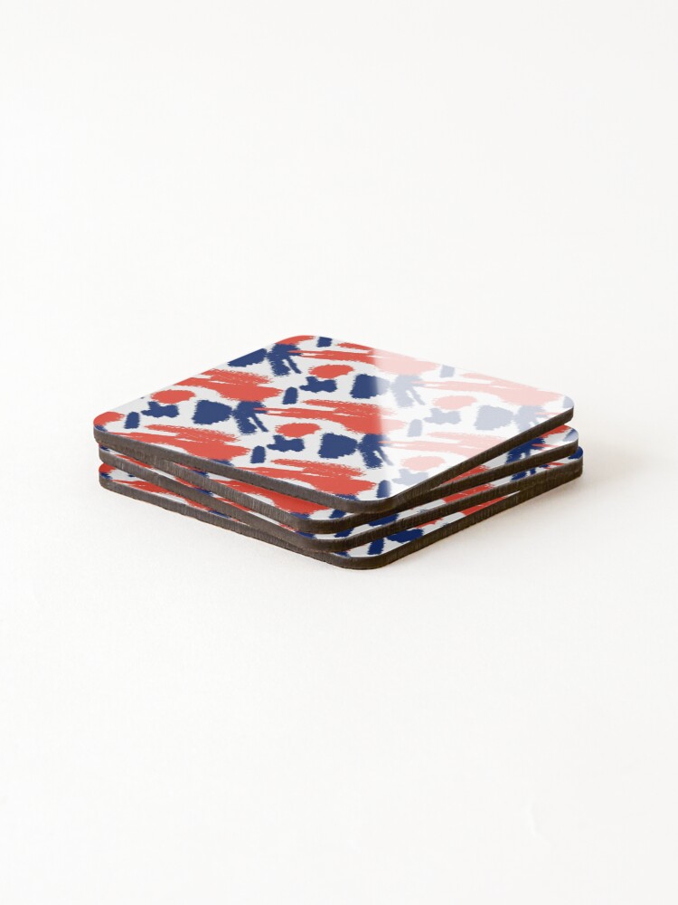 Thumbnail 4 of 5, Coasters (Set of 4), Abstract Brush Stroke Pattern designed and sold by Ristinga.