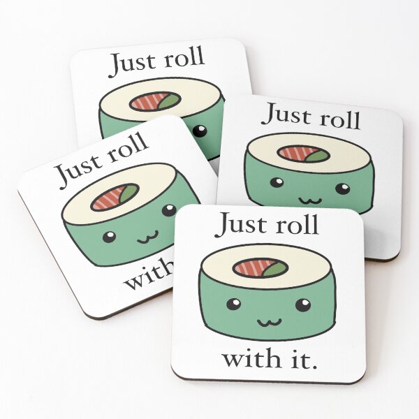 Item preview, Just roll with it sushi pun designed and sold by Studio aiai .