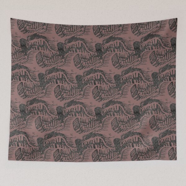 Item preview, Interlocking Birds Pattern in  designed and sold by SaltCitySage.