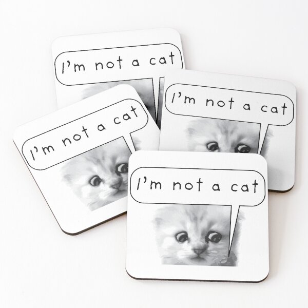 Item preview, 'I'm not a cat' - funny lawyer Zoom call cat filter fail designed and sold by crispy-prints.