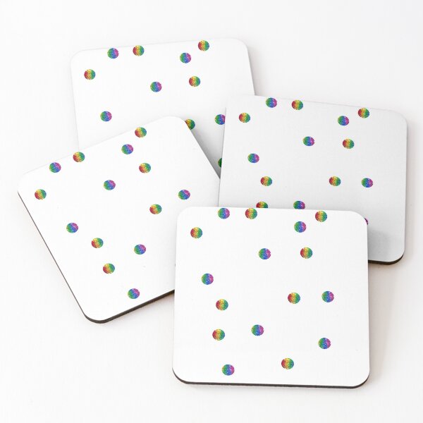 Item preview, Rainbow Glitter Small Polka Dots Pattern designed and sold by WhimsicaliTee.